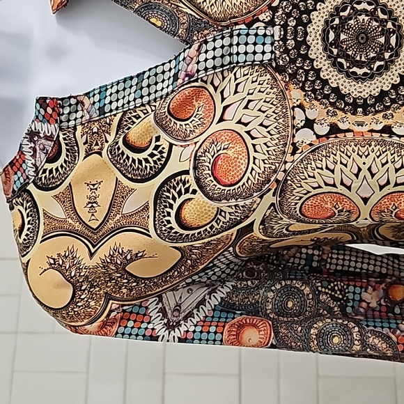 Mesmerize Asymmetrical Boho Print Top - Picture 1 of 11